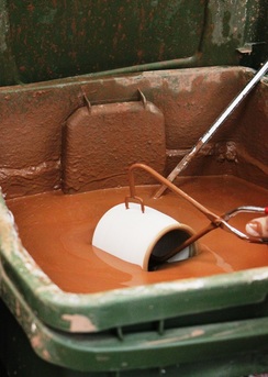 This is how we glaze our handmade pottery