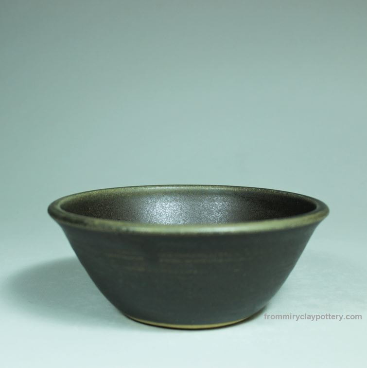 Chocolate Espresso Bowl Handmade Bowl Functional Stoneware Bowl Pottery Bowl