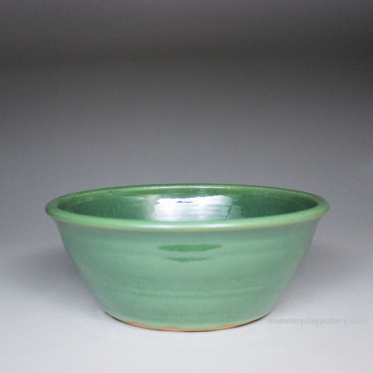 Spring Green Bowl Handmade Bowl Functional Stoneware Bowl Pottery Bowl