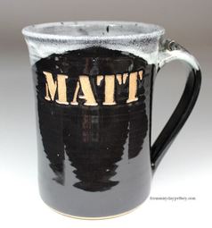 A 'Scott' Mug that was customized for a Christmas gift.