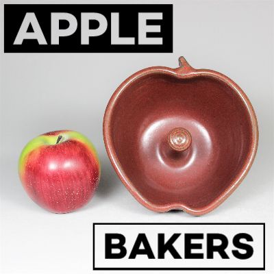 Handmade Pottery Apple Baker