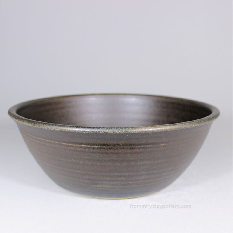 Chocolate Espresso handcrafted pottery Medium Serving Bowl