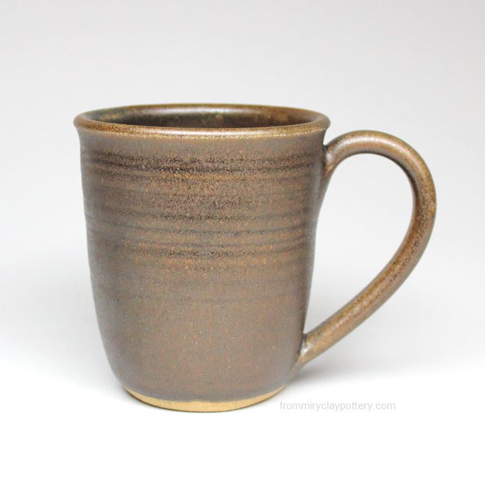 Chocolate Espresso handcrafted pottery Curve Mug