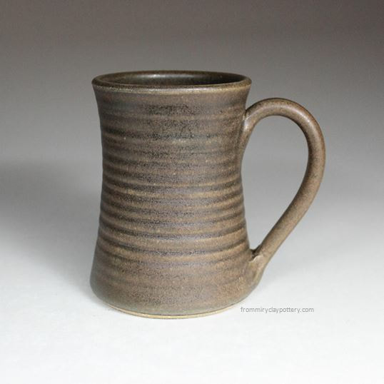 Handmade Pottery Coffee Mug in Chocolate Espresso glaze color Stoneware Coffee Mug