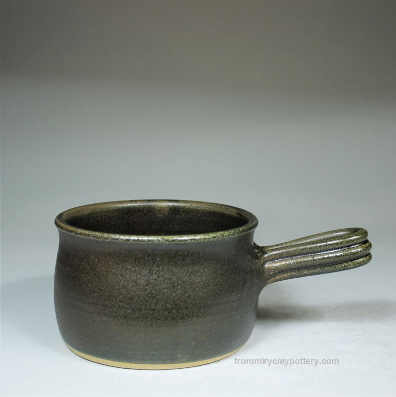 Chocolate Espresso handcrafted pottery Soup Crock