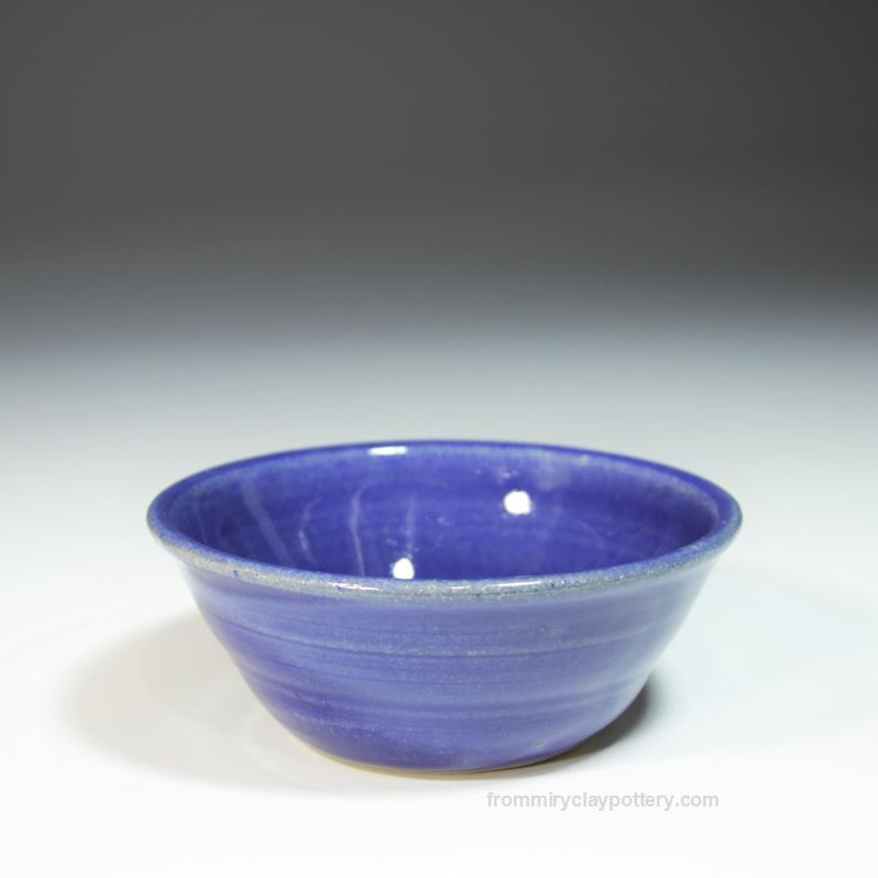 Coldwater Blue handmade pottery Side Soup Bowl