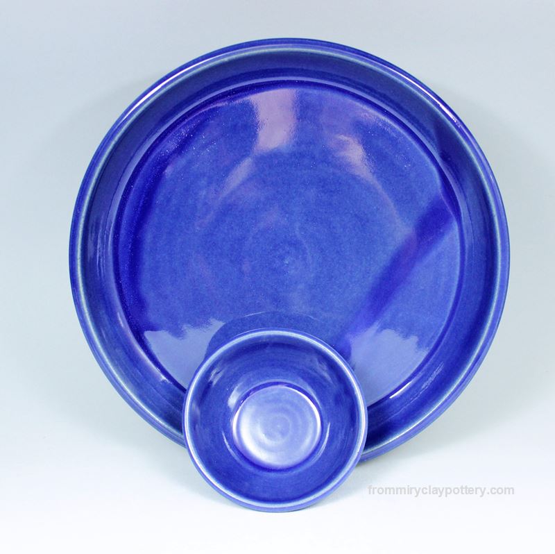 Coldwater Blue handmade pottery Chip Dip