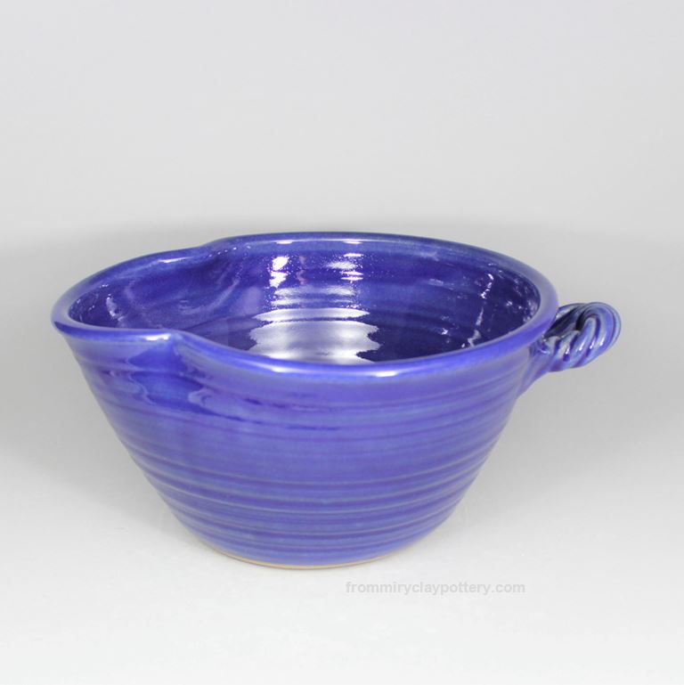Coldwater Blue handmade pottery Large Mixing Bowl