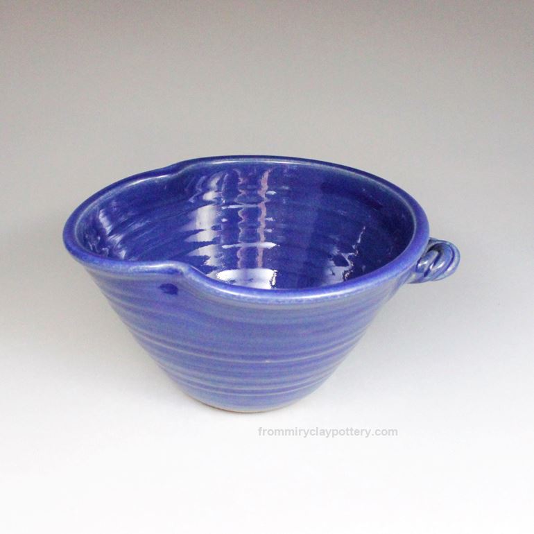Coldwater Blue handmade pottery Medium Mixing Bowl