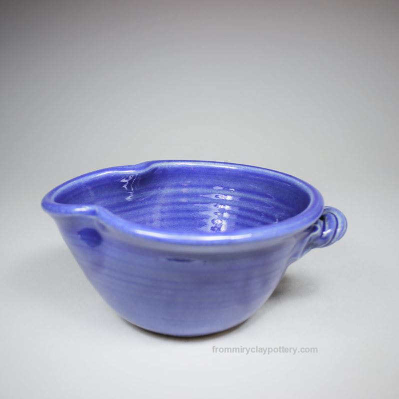 Coldwater Blue Handmade Pottery Small Mixing Bowl Handmade Stoneware Small Mixing Bowl
