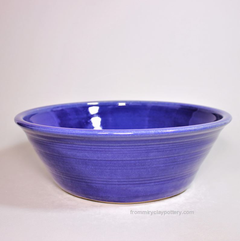 Coldwater Blue handmade pottery Extra Large Serving Bowl