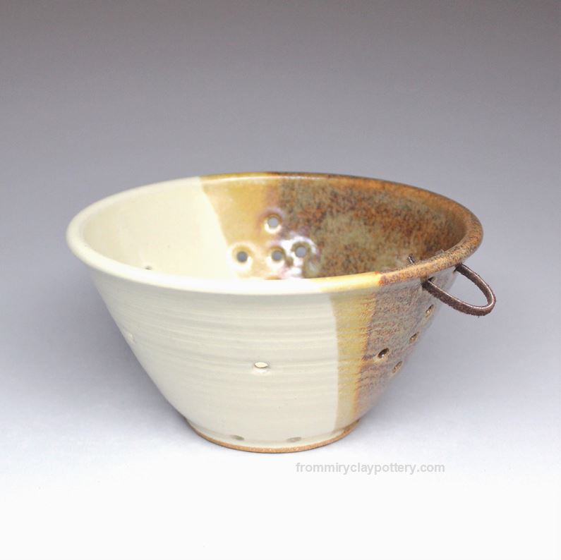 Copper Beige hand-thrown pottery Berry Bowl
