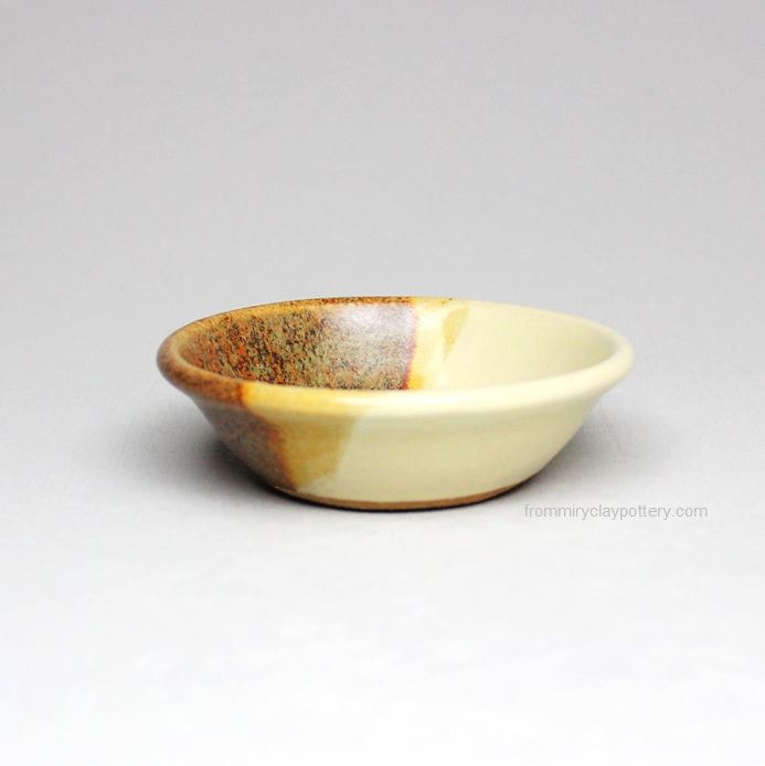 Copper Beige hand-thrown pottery Sause Bowl