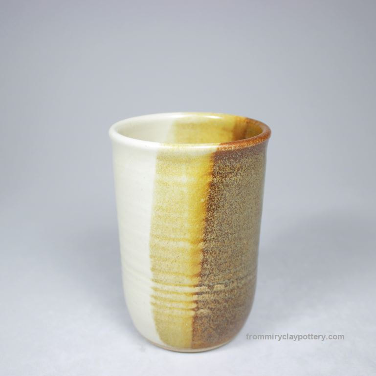 Copper Beige hand-thrown pottery Tumbler