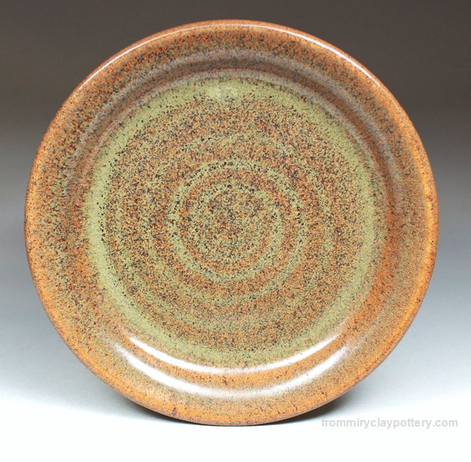 Copperhead Handmade Pottery Dinner Plate Stoneware Pottery Plate Wheelthrown Pottery Plate