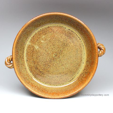 Copperhead stoneware 9 inch Pie Plate