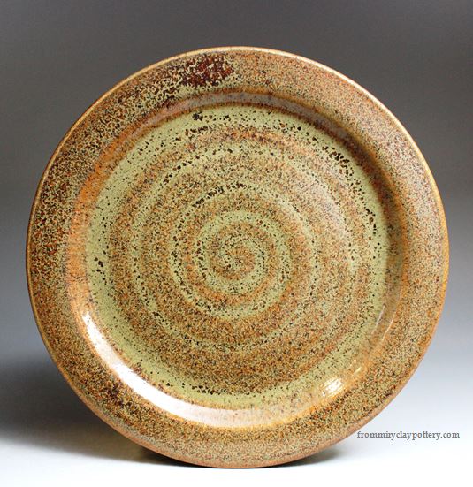 Copperhead - Handmade Pottery Salad Plate - Stoneware Salad Plate 