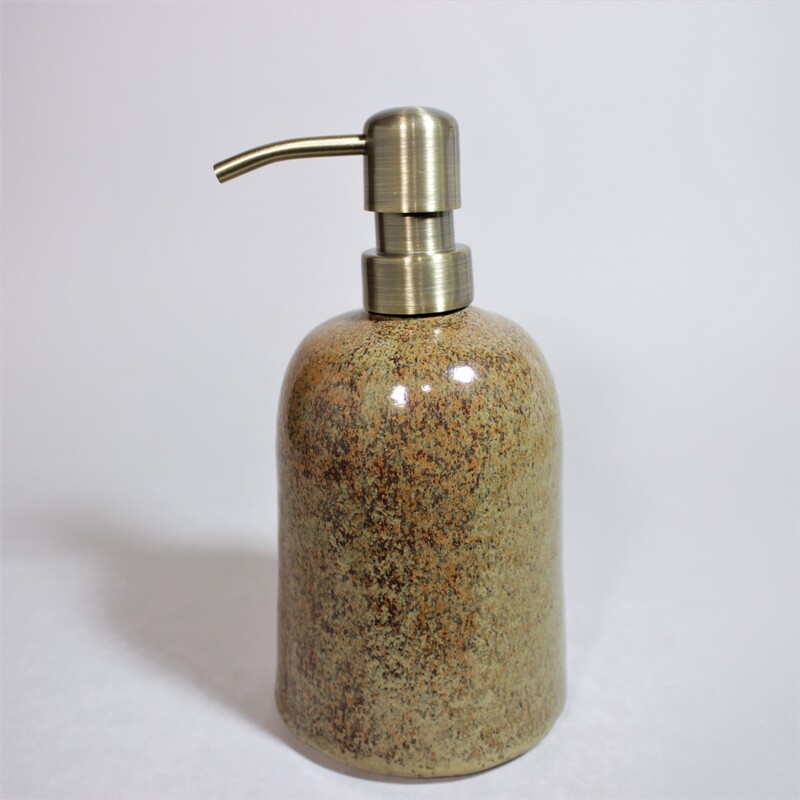 Copperhead stoneware Soap Dispenser