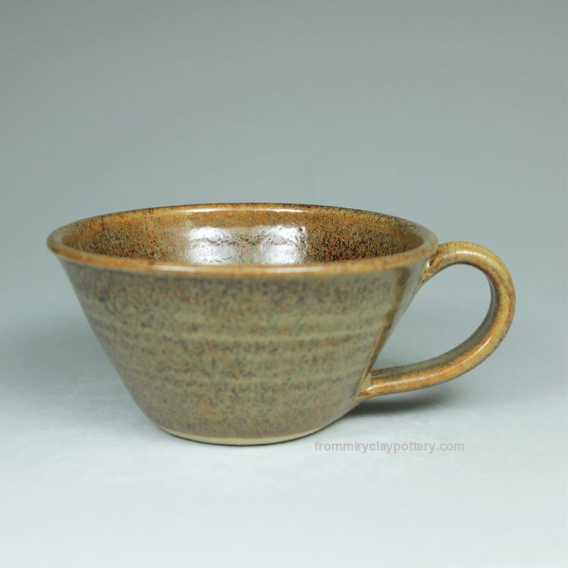 Copperhead stoneware Soup Cup