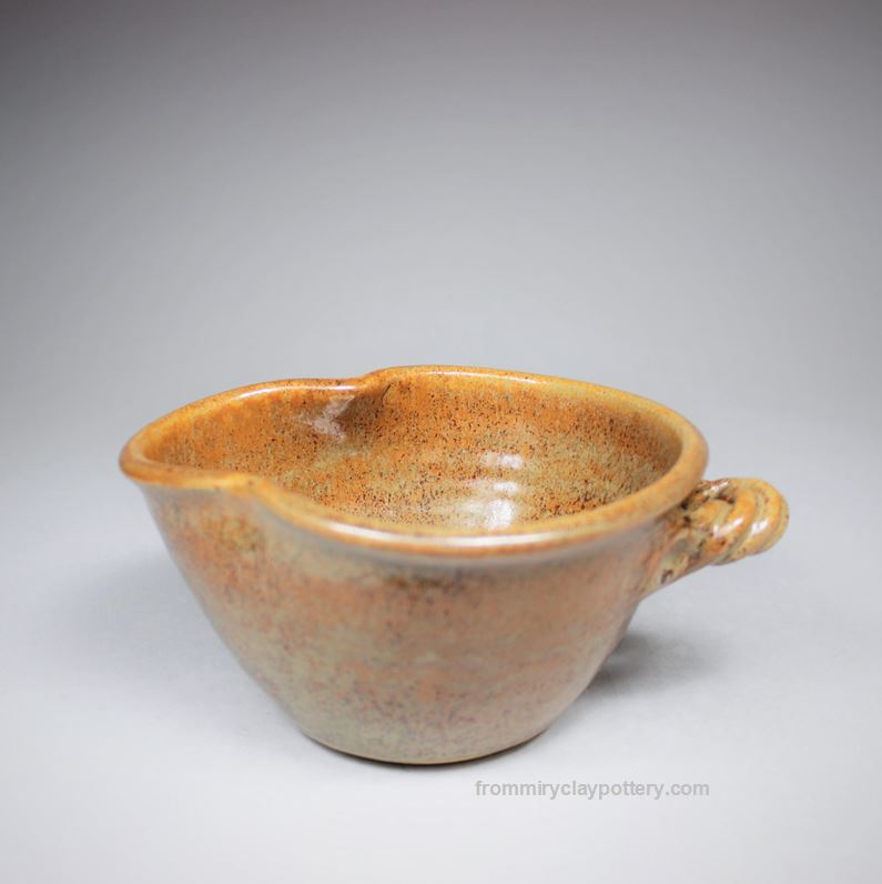 Copper Beige  Handmade Pottery Small Mixing Bowl Handmade Stoneware Small Mixing Bowl