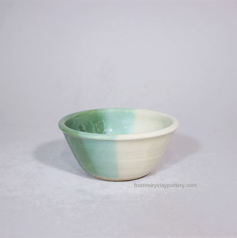 Green Beige handcrafted Prep Bowl