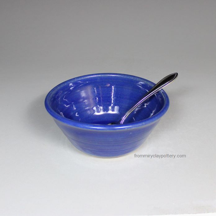 Coldwater Blue Bowl Handmade Bowl Functional Stoneware Bowl Pottery Bowl
