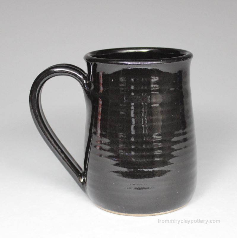 Jet Black handmade Mug