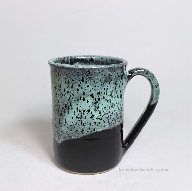 New Black hand-thrown Coffee Mug