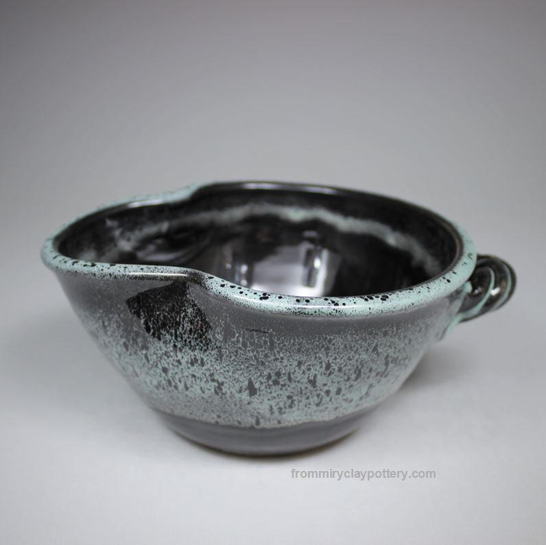 New Black Handmade Pottery Small Mixing Bowl Handmade Stoneware Small Mixing Bowl