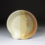 Handmade Pottery Garlic Grater in Copper Beige glaze Color