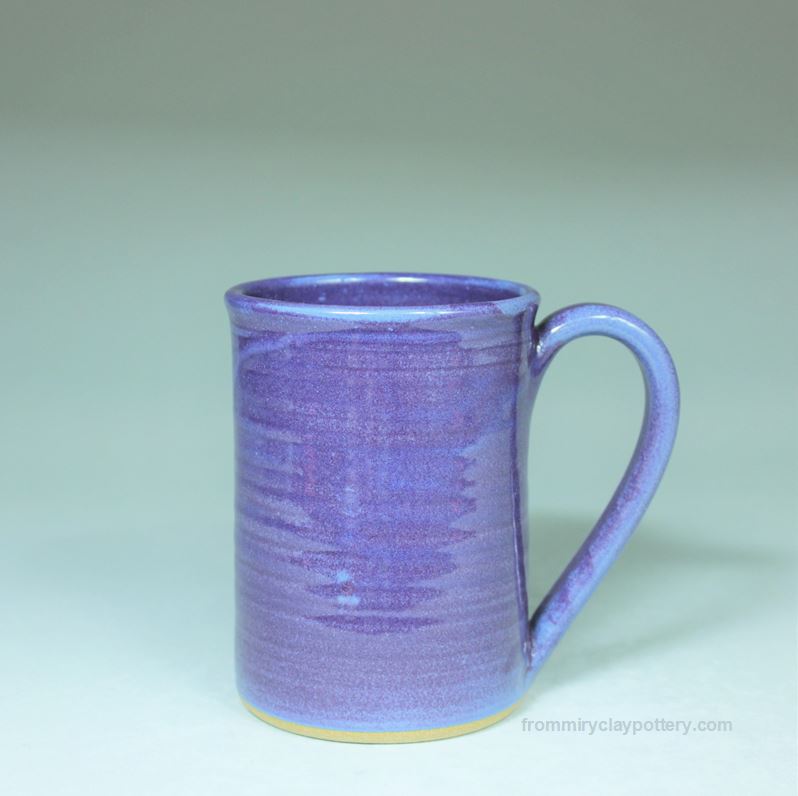 Purple handmade stoneware Coffee Mug