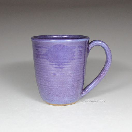 Purple handmade stoneware Curve Mug