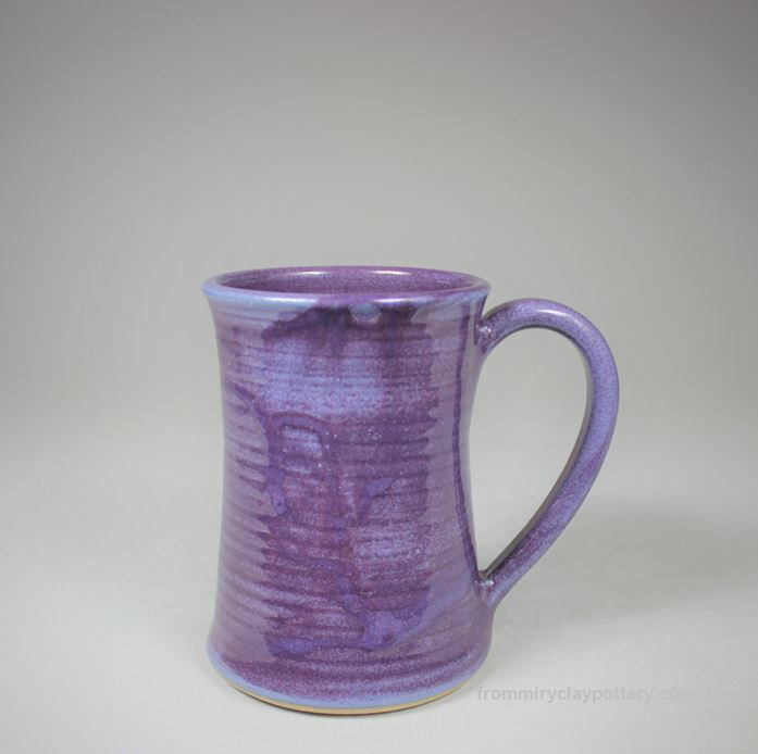 Handmade Pottery Coffee Mug in Purple glaze color Stoneware Coffee Mug