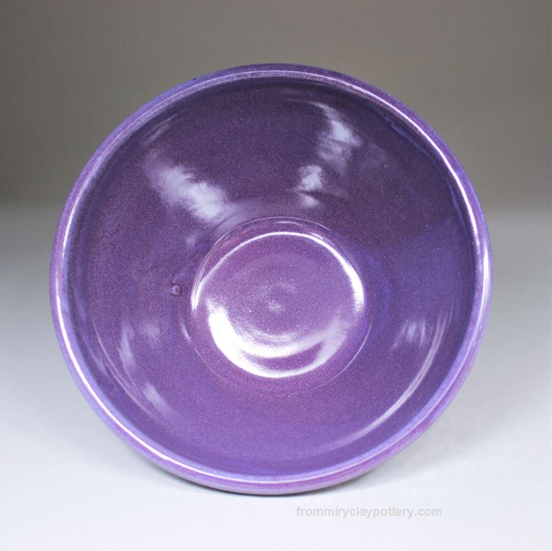 Purple handmade stoneware Medium Serving Bowl