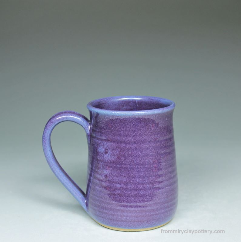Purple handmade stoneware Mug