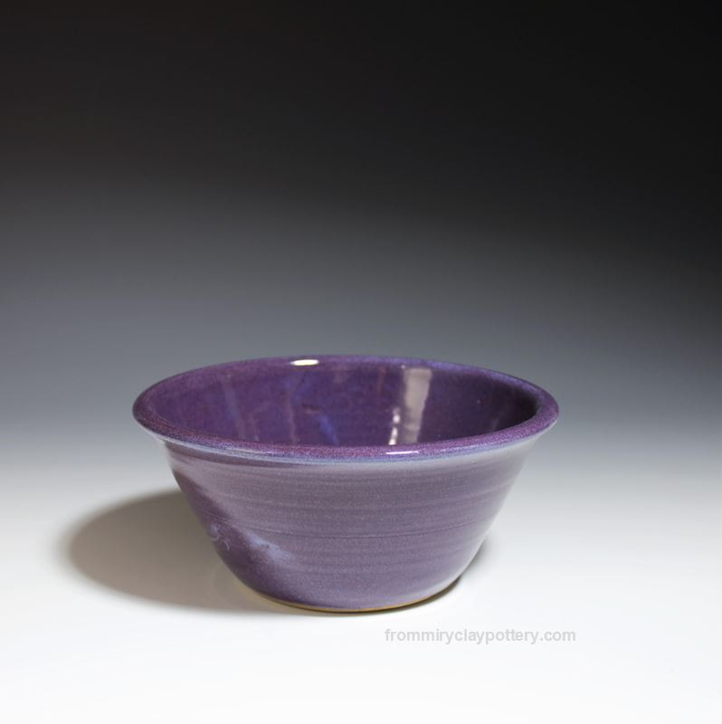 Purple handmade stoneware Small Serving Bowl