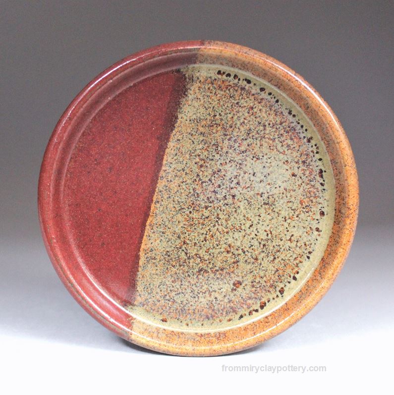 Rustic Copper handcrafted stoneware Coaster Single