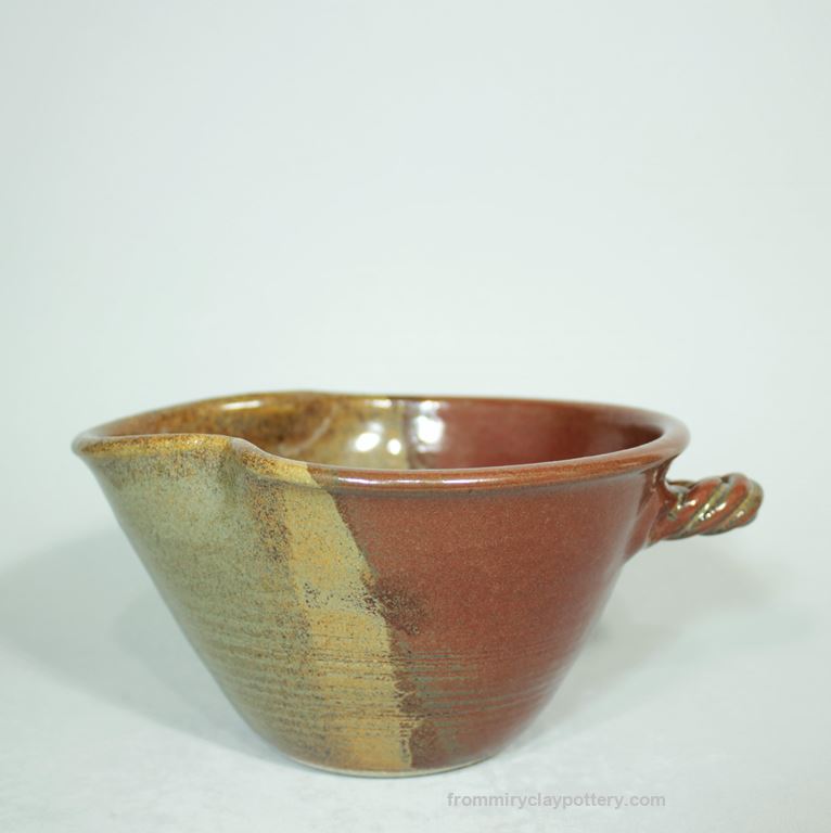 Rustic Copper handcrafted stoneware Medium Mixing Bowl