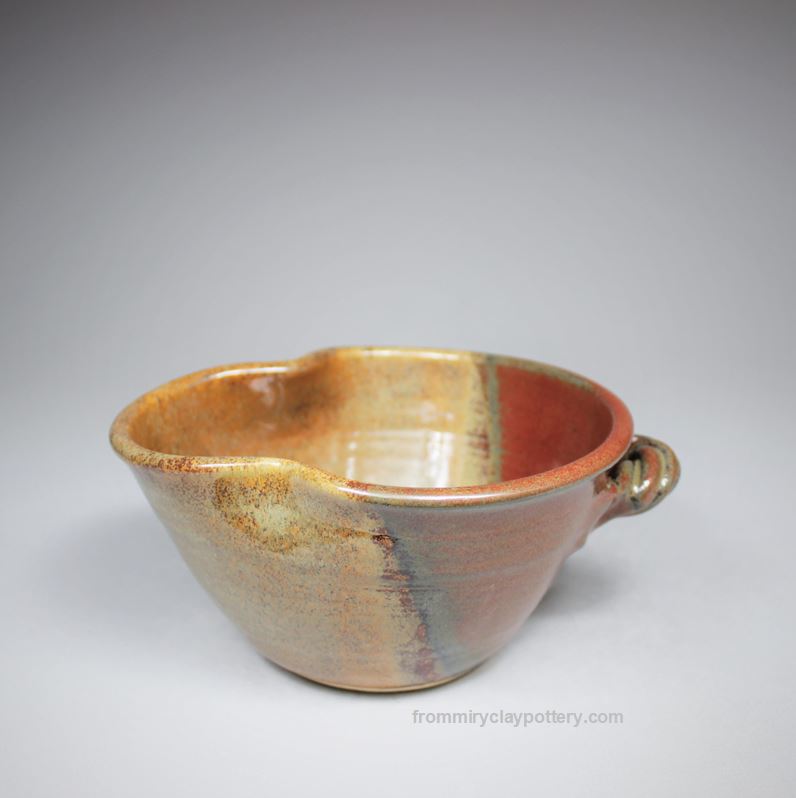 Rustic Copper Handmade Pottery Small Mixing Bowl Handmade Stoneware Small Mixing Bowl