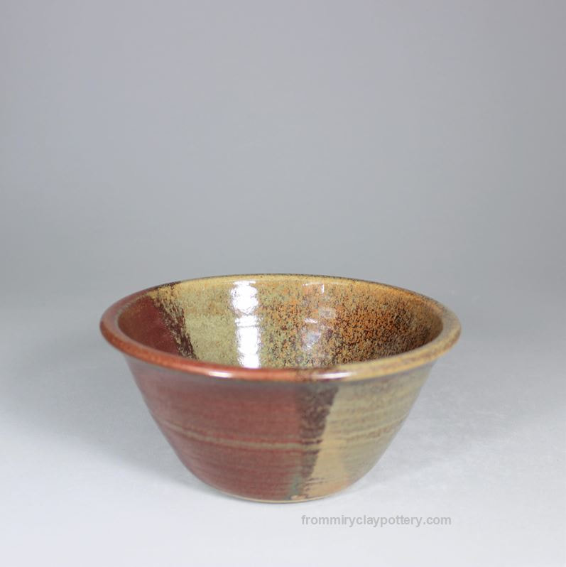 Rustic Copper handcrafted stoneware Small Serving Bowl