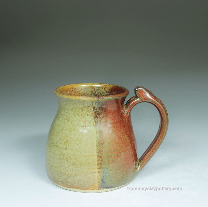 Rustic Copper handcrafted stoneware Travel Mug