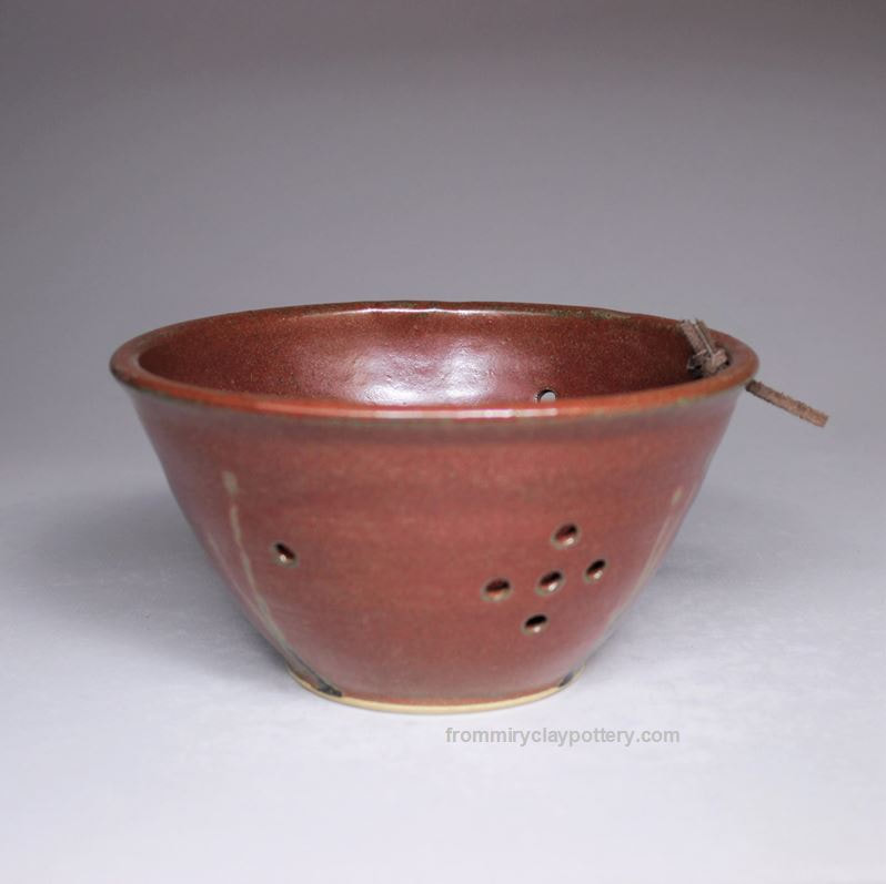 Rustic Red hand-thrown stoneware Berry Bowl