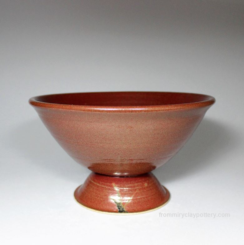 Rustic Copper handcrafted stoneware Fruit Bowl