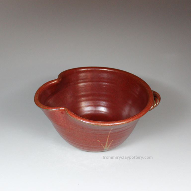 Rustic Red hand-thrown stoneware Large Mixing Bowl
