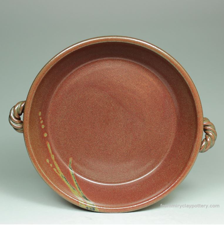 Rustic Red hand-thrown stoneware 9 inch Pie Plate