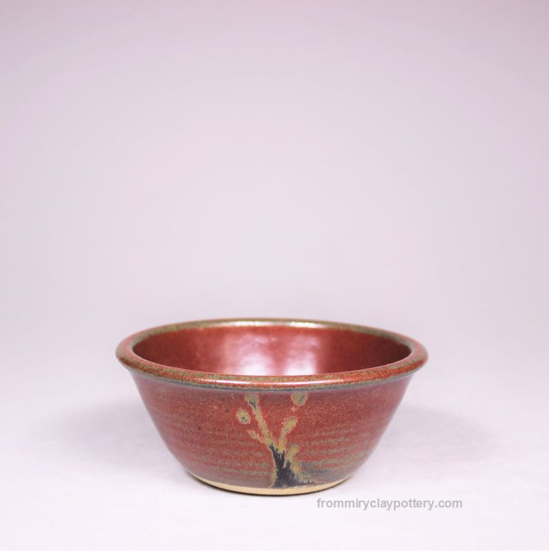 Rustic Red hand-thrown stoneware Prep Bowl