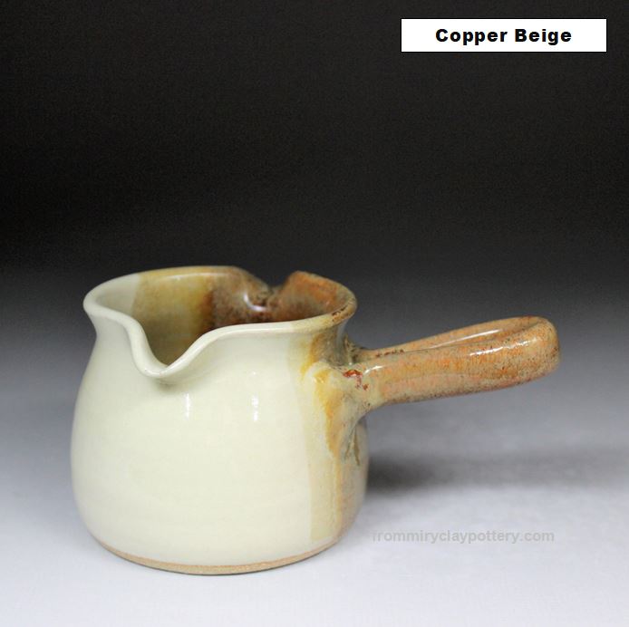 Handmade Pottery Butter Melter or Syrup Warmer