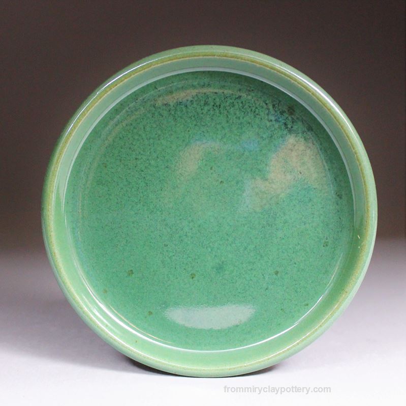 Spring Green wheel-thrown stoneware Coaster Single