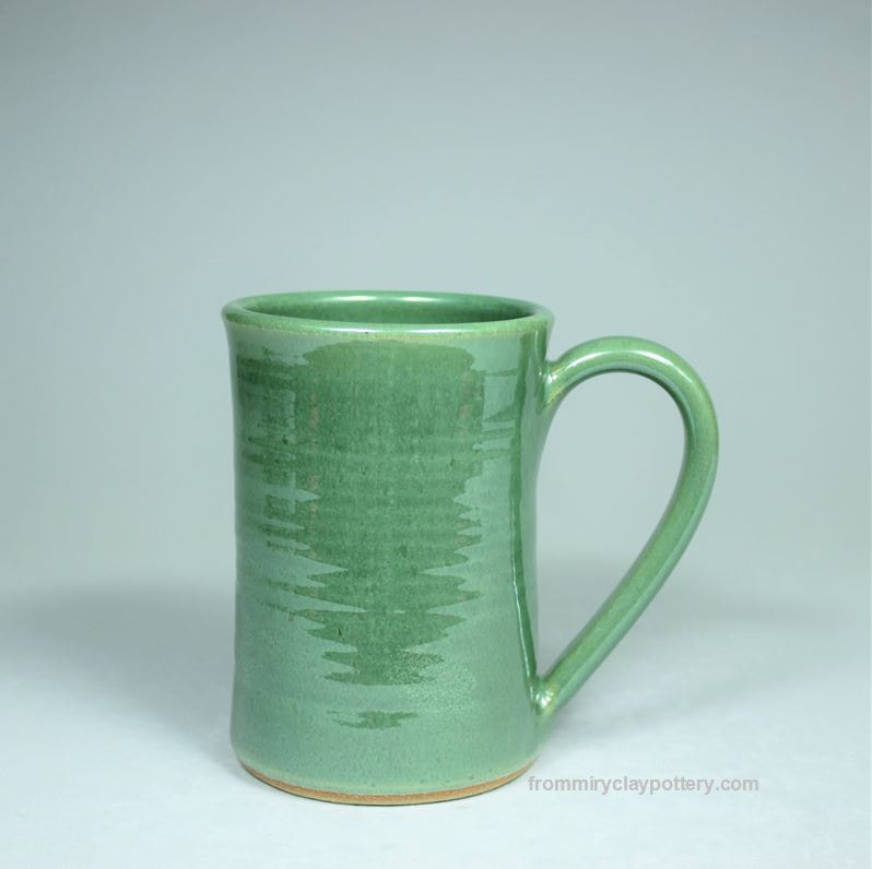 Spring Green wheel-thrown stoneware Coffee Mug
