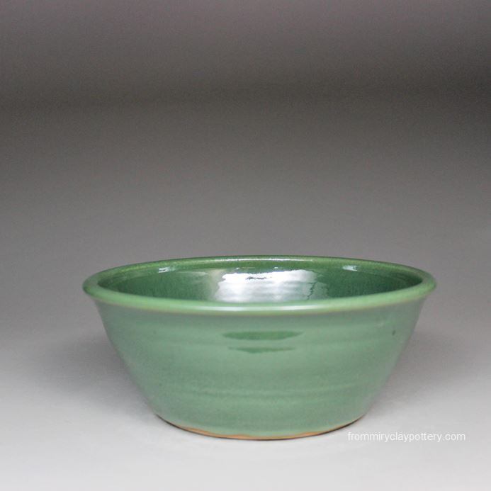 Spring Green wheel-thrown stoneware Medium Serving Bowl